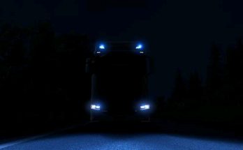 Blue Xenon Lights for Scania S & R (Next Generation) 1.36.x