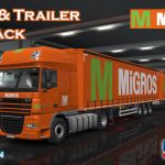 Migros Skin Pack - DAF & Trailer v1.0