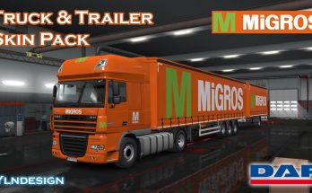 Migros Skin Pack - DAF & Trailer v1.0