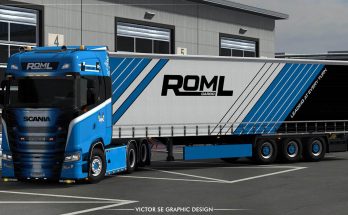 ROML Cargo Special Scania S 2016 and Krone Profiliner Skinpack v1.0