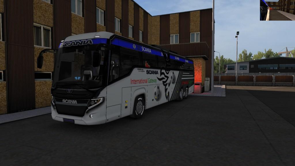 Scania black and White Skin official Review 1.34+
