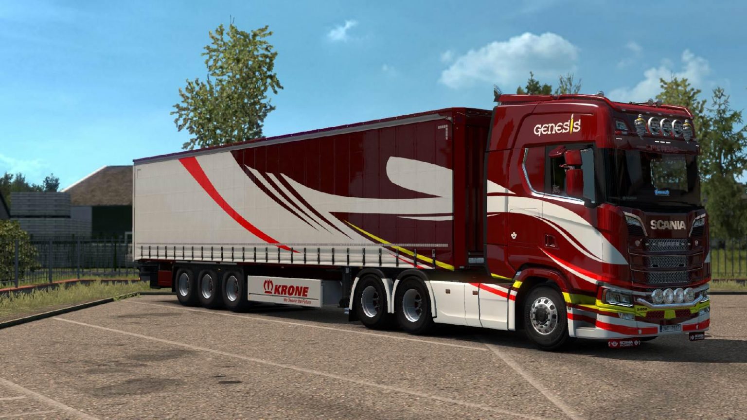 SCANIA S + KRONE TRAILER GENESIS skin v 1.0 - Allmods.net