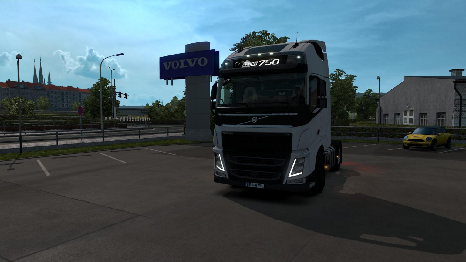 Стекло фары volvo fh4