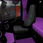 Black and Purple Interior for Scania S & R 2016 1.36.x