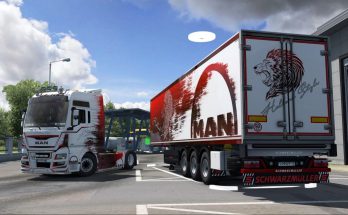 Skin Holland for MAN TGX Euro 6 and Its Schwarzmuller trailer v1.0