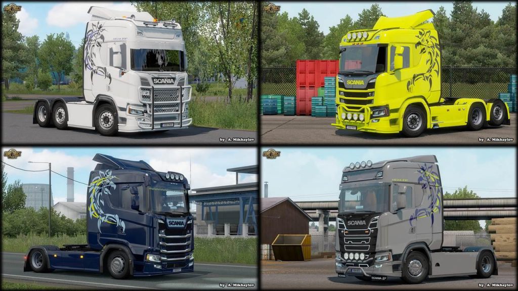 SCANIA S R GRIFFIN Multicolor v1.0