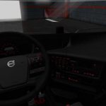 Volvo FH 2012 Black - Red Interior With Red Interior Lights 1.36.x