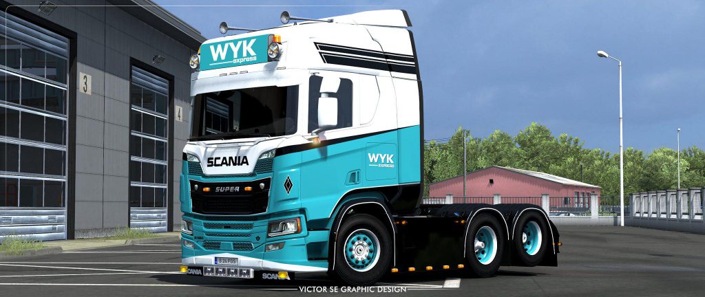 WYK Express Scania R Highline 2016 Skin v1.0