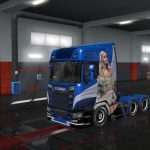 Lady Scania Paintjob 2nd Edition for Scania S 2016 v1.0