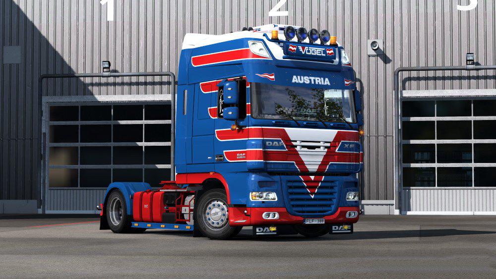 Vogel Transporte skins for DAF XF 105 1.36