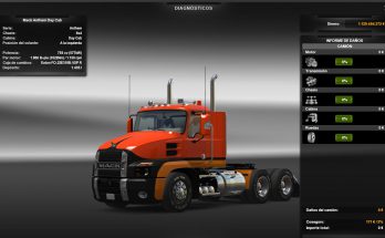 CHASSIS + ENGINE FOR NEW SCS MACK ANTHEM 1.37.X