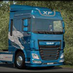 DAF XF Euro6 SABERTOOTH Multicolor SkinPack v1.0