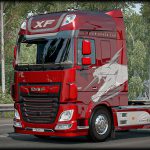 DAF XF Euro6 SABERTOOTH Multicolor SkinPack v1.0