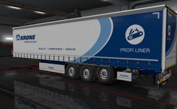 Krone trailer 3rd axle liftable 1.36