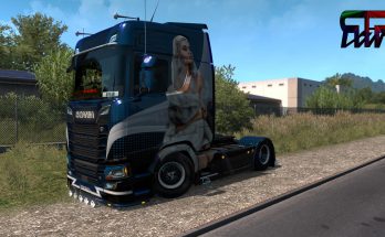 Lady Scania Paintjob 2nd Edition for Scania S 2016 v2.0