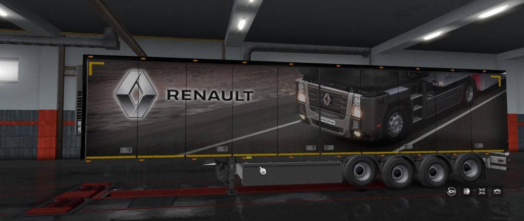 RENAULT company trailer v1.0