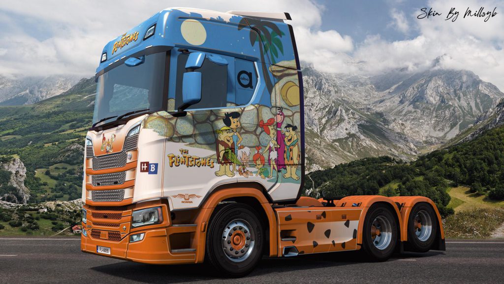 The Flintstones NG Scania Skin v1.0