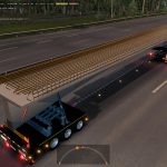 Trailers with construction structures in traffic 1.36
