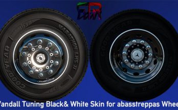 Vandall Tuning Black & White Skin for abasstreppas Wheels v1.0