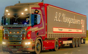 ComboSkin A.E. Hoogendoorn for Scania R 2016 and trailer v1.0