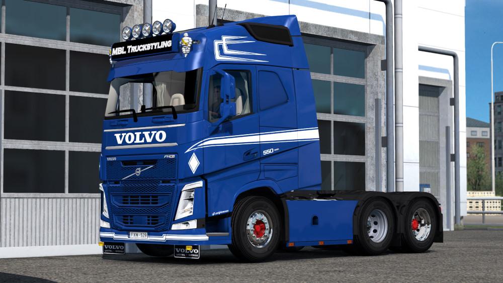 Paintable MPTstyle skin for Volvo FH2012 v 1.0