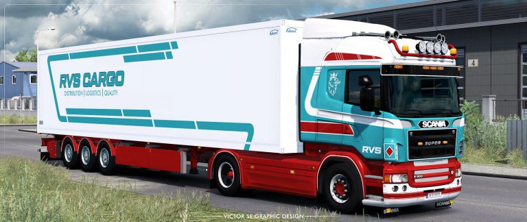 RVS Cargo Scania R and Ekeri Trailer Skinpack v 1.0 - Allmods.net