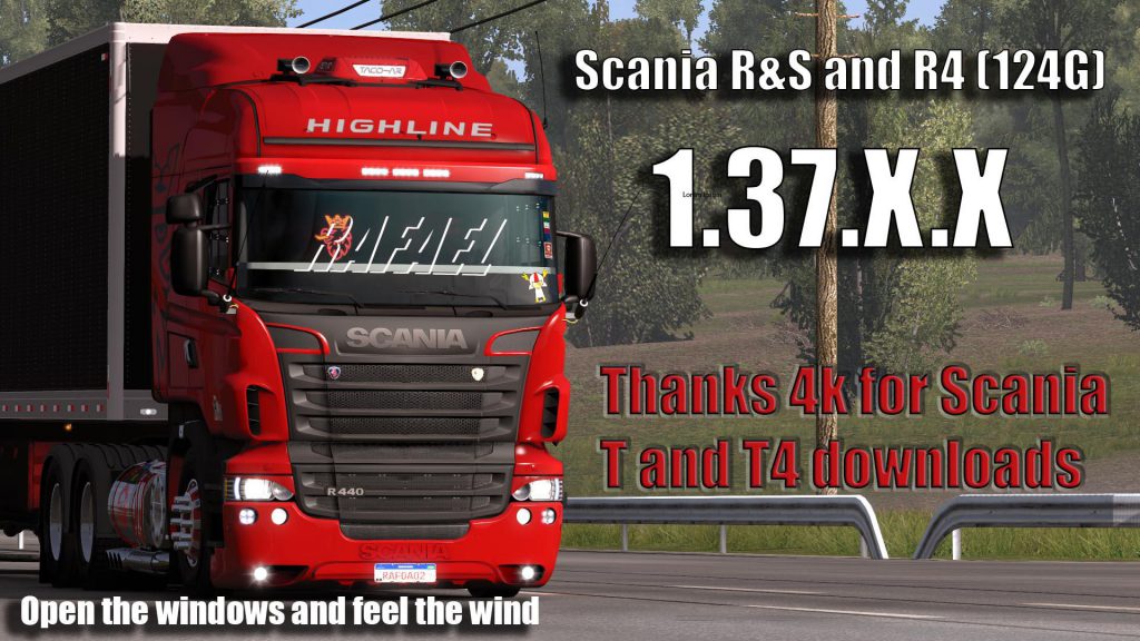 Scania R&S and 124G Brazilian Edit 1.37