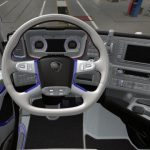 SCANIA S 2016 Interior White with Blue v1.0