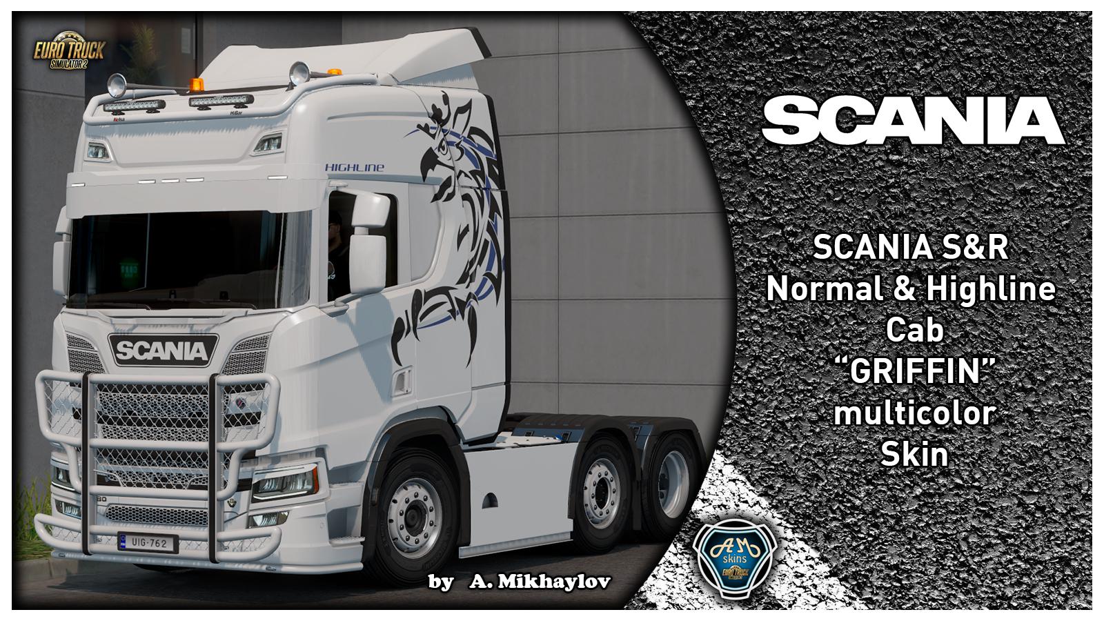 Scania S R Griffin Multicolor Skin Allmods Net