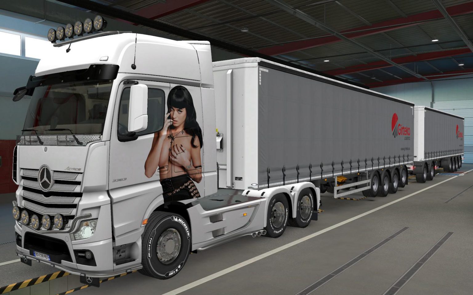 SKIN MERCEDES BENZ ACTROS MP4 KATY PERRY 1.37 - Allmods.net