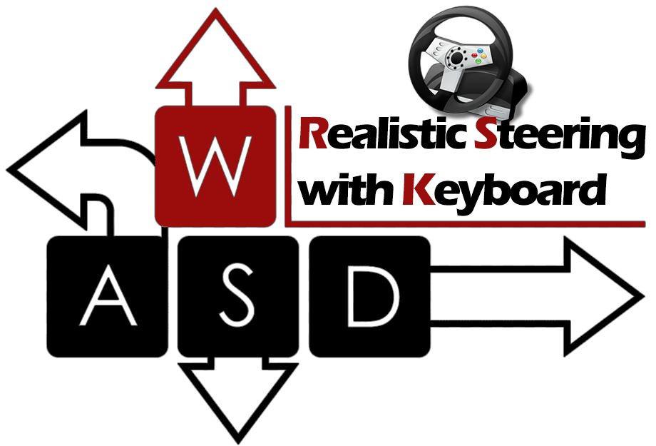 REALISTIC STEERING WITH KEYBOARD - V3.0