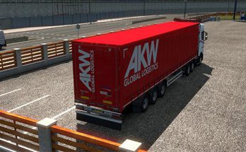 AKW Global Logistics Trailer Skin v1.0