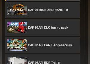 DAF 95 QUICK JOB AND DEALER ADDON 1.37