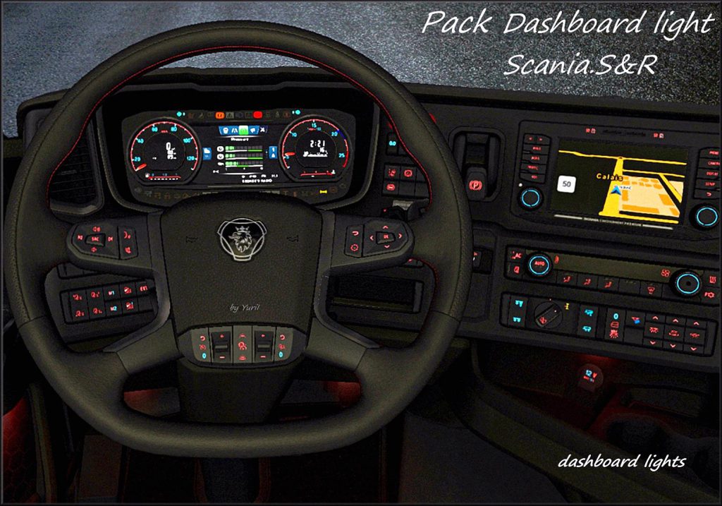 Dashboard light Scania S&R Pack v1.0