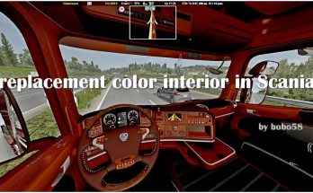Replacement color interior in Scania 1.37.x