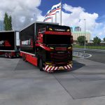 BDF Tandem Mammoet Scania skin v1.0