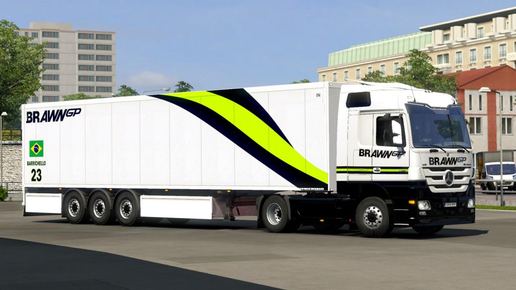 Brawn GP Livery Combo for MB and SCS Box Trailers v1.0