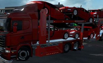 CARCARRIER AUTOTRANSPORTER TRUCK AND TRAILER 1.37