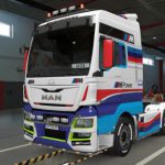 MAN TGX Euro 6 skin + MAN TGX Skin Combo BMW M Power v1.0