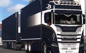 Paintable old school skin for Scania Tandem v1.0