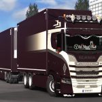 Paintable old school skin for Scania Tandem v1.0