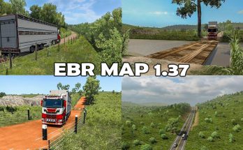 Roads of Brazil Map [EBR Map 1.73] ETS2 1.37