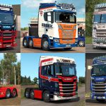 Skinpack for Scania NG (UK companies) v1.0