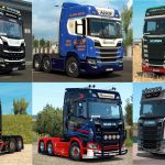 Skinpack for Scania NG (UK companies) v1.0