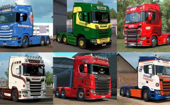 Skinpack for Scania NG (UK companies) v1.0