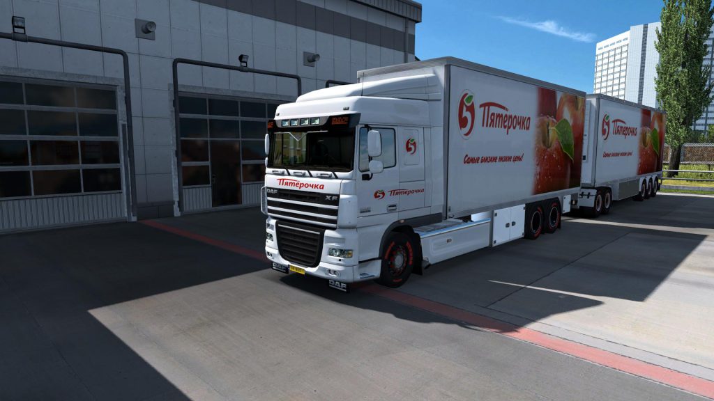 Tandem DAF XF 105 Pyaterochka skin v1.0