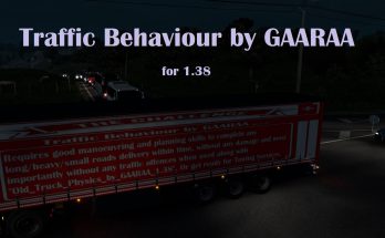 Traffic Behaviour by GAARAA for 1.38
