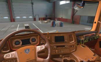 Brown & Alcantara Interior for Scania NG 1.38
