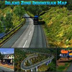 Island Zone Indonesian Map For ETS2 1.30 to 1.38