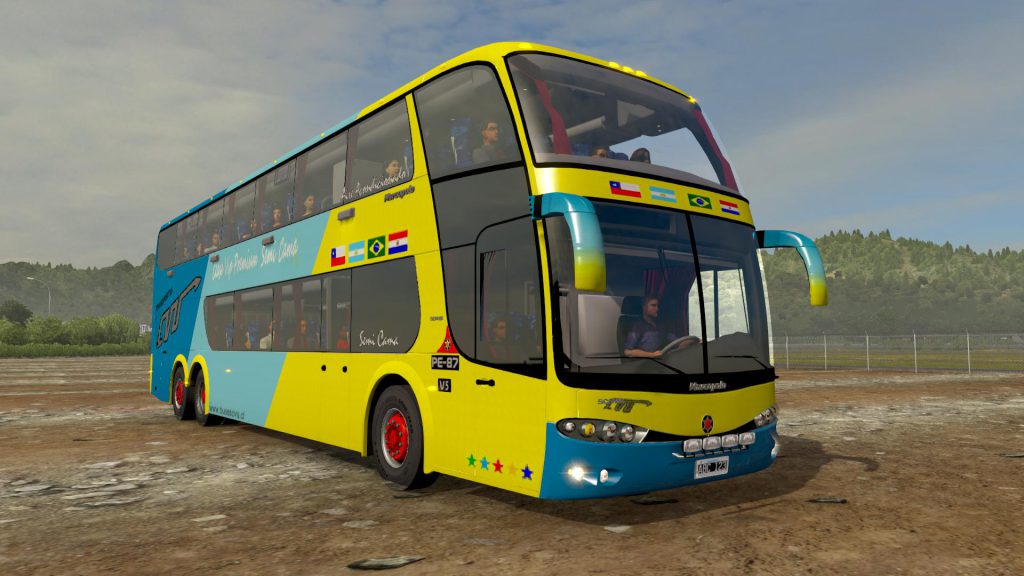 Marcopolo G6 1800 DD 6X2 Bus Mod - ETS2 1.38